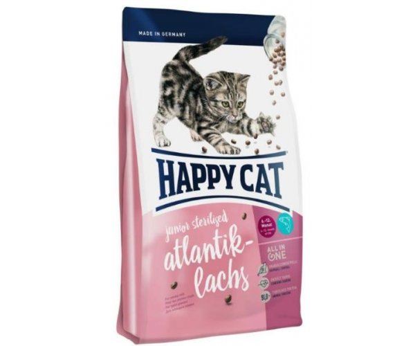 Happy Cat Junior Sterilised Atlantik-Lachs (Лосось) для кошек