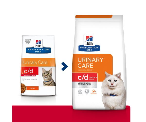 Сухой корм Hill's Prescription Diet c/d Stress Urinary Care для кошек (курица)