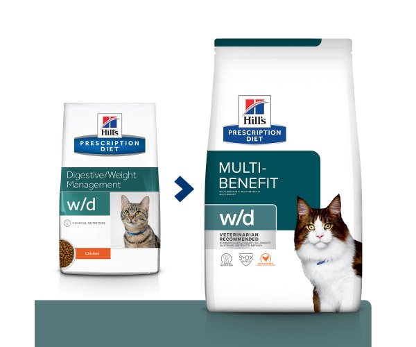 Сухой корм для кошек Hill's Prescription Diet w/d Digestive/Weight Management с курицей
