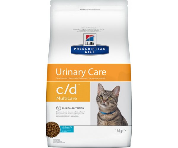 Сухой корм Hill's Prescription Diet c/d Multicare Urinary Care для кошек (океан. рыба)