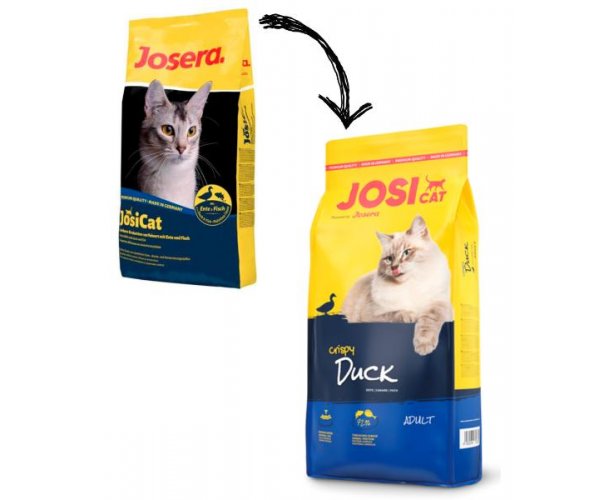 Сухой корм для кошек Josera JosiCat Crispy (Утка) для кошек