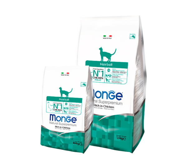 Сухой корм для кошек Monge Cat Hairball для кошек