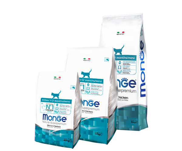 Сухой корм для кошек Monge Cat Kitten (Курица) для кошек