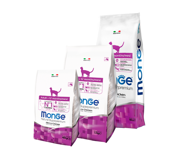 Сухой корм для кошек Monge Cat Adult (Курица) для кошек