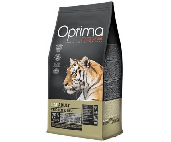 Сухой корм для кошек Optima Nova Cat Adult Chicken Rice для кошек