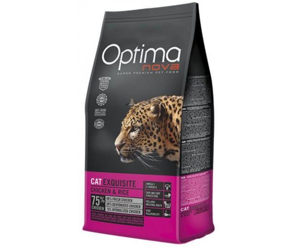 Сухой корм для кошек Optima Nova Cat Exquisite Chicken Rice для кошек
