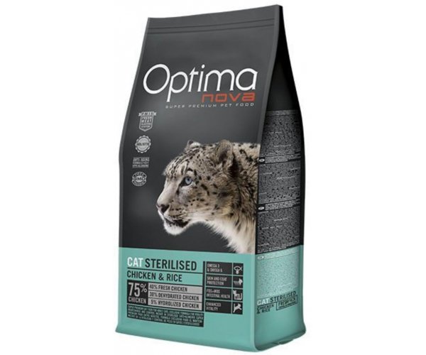 Сухой корм для кошек Optima Nova Cat Sterilised Chicken Rice для кошек