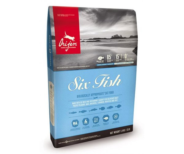 Сухой корм для кошек ORIJEN CAT SIX FISH для кошек