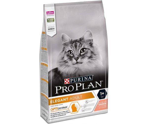 Сухой корм для кошек Purina Pro Plan Elegant OptiDerma Adult (Лосось)  для кошек