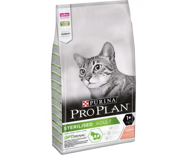 Сухой корм для кошек Purina Pro Plan Sterilised OptiRenal Adult (Лосось) для кошек