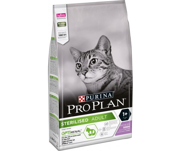 Сухой корм для кошек Purina Pro Plan Sterilised Turkey (Индейка) для кошек
