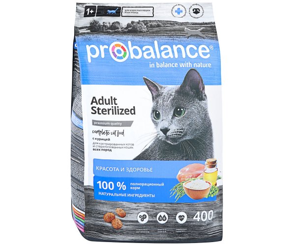ProBalance Cat Sterilized (курица и рис) для кошек