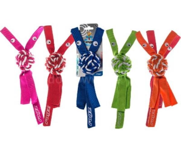 Игрушка канатная с пищалкой Rogz Cowboyz Large для собак
