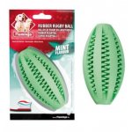 Flamingo Мяч Регби дентал с мятой для собак