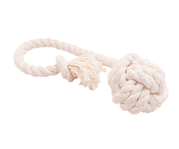 Doglike "Dental Knot" Мяч канатный, белый для собак