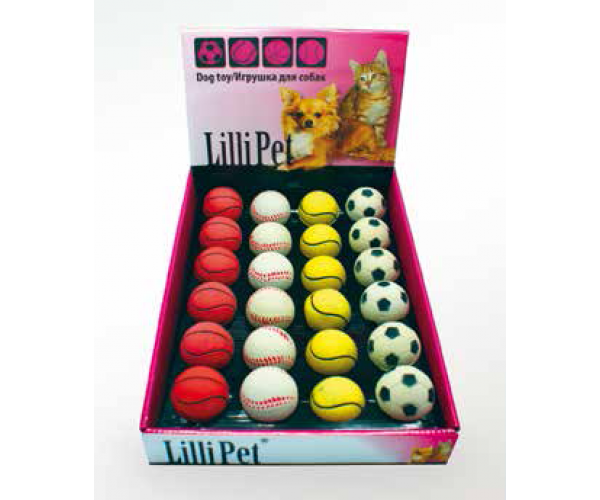 Lilli Pet игрушка "Мячик Спонж" неоновый для собак
