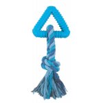 Triol Игрушка для собак "Треугольник с веревкой", 8/16 см