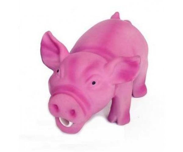 Lilli Pet игрушка с пищалкой "Розовый поросёнок" для собак