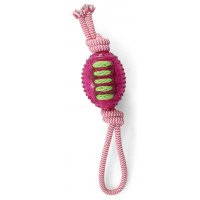 Triol TPR12 Игрушка "Мяч для регби с веревкой", 9/34 cм