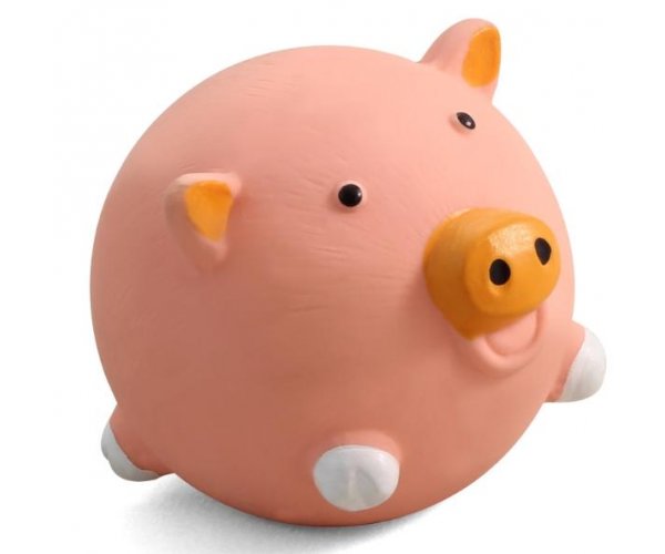 Triol LT231A Игрушка для собак "Мяч-поросенок", Ø8 см для собак