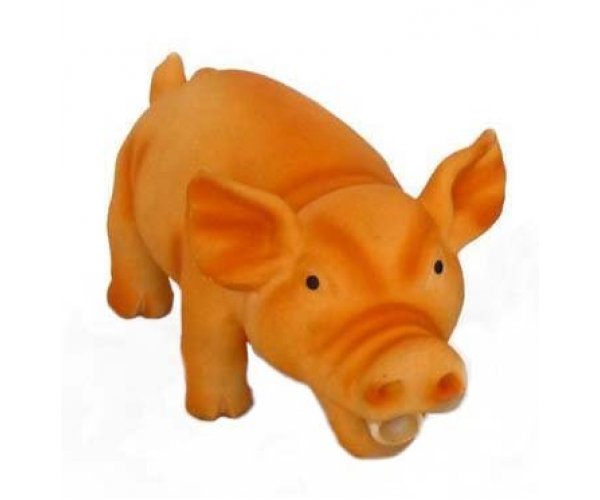 Lilli Pet игрушка с пищалкой "Оранжевый поросёнок" для собак