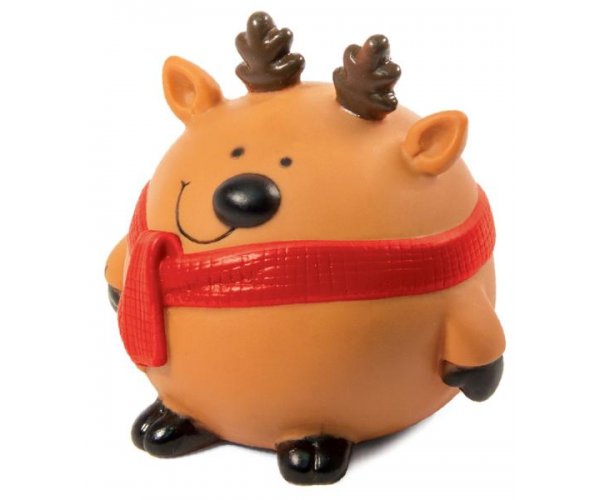 Triol Игрушка для собак "Мяч-северный олень", 8,5 см для собак