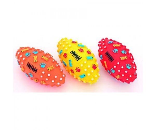 Lilli Pet игрушка с пищалкой "Мяч для регби овальный" для собак