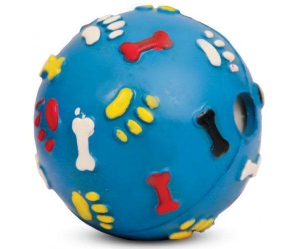 Triol "Мяч с лапками и косточками со звуком", Ø7,5 cм для собак