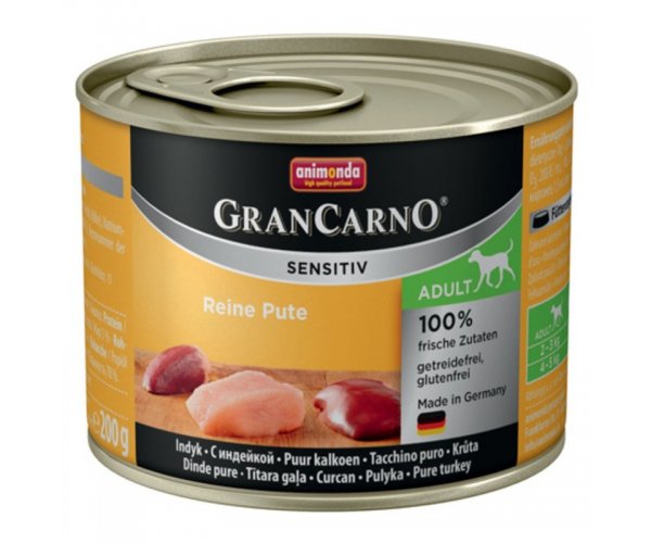 Консервы для собак Gran Carno Sensitiv (Индейка)