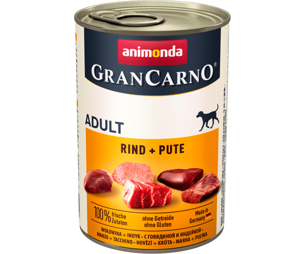 Консервы для собак Gran Carno original Adult (Говядина, индейка)