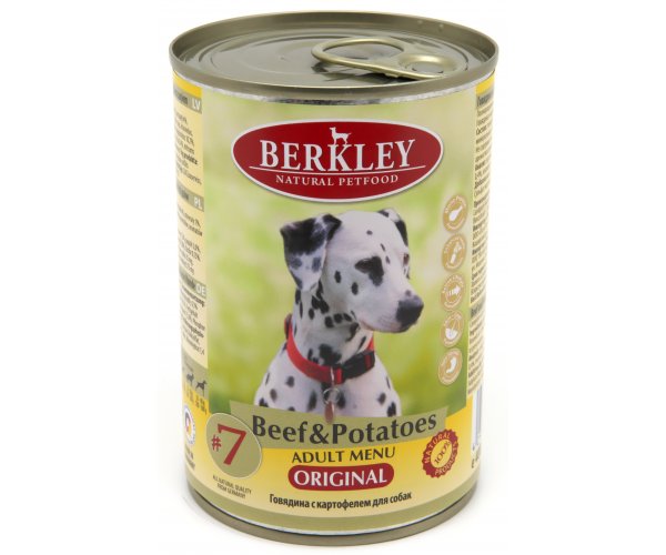 Berkley для собак №7 (Говядина с картофелем) 400гр