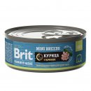 Консервы для собак Brit Premium by Nature для собак мелких пород (курица с цукини)