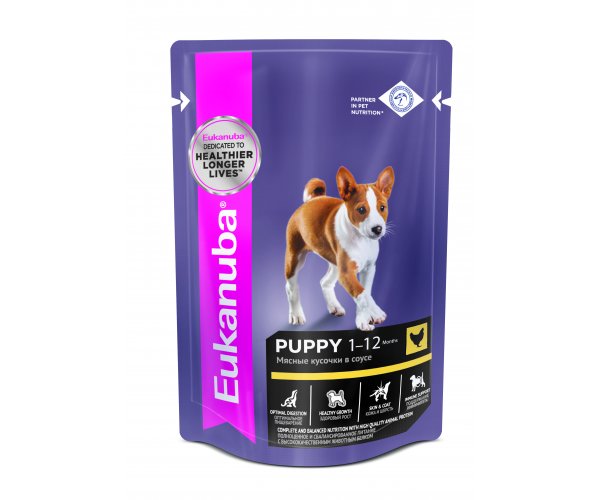 Eukanuba Puppy All Breed (Курица в соусе)