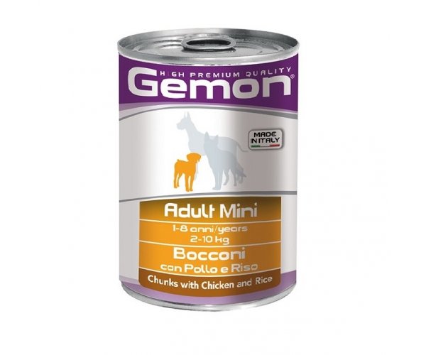 Консервы для собак Gemon Консервы Dog Mini Adult Chicken/Rice