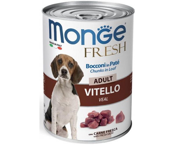 Консервы для собак Monge Fresh Adult Veal