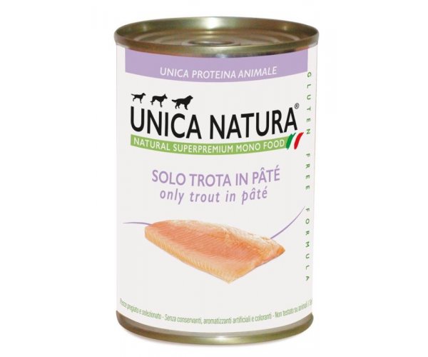 Unica Natura Паштет из форели для собак