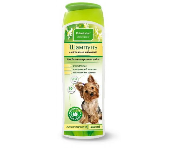 Pchelodar Шампунь с маточным молочком д/длинношерст. собак для собак