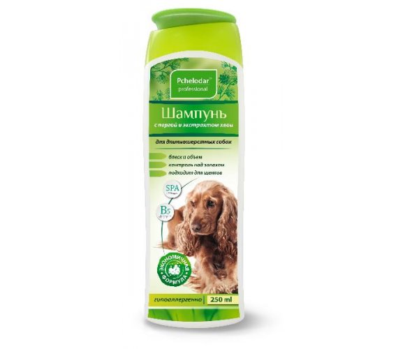 Pchelodar Шампунь с пергой и хвоей для длинношерст. собак для собак