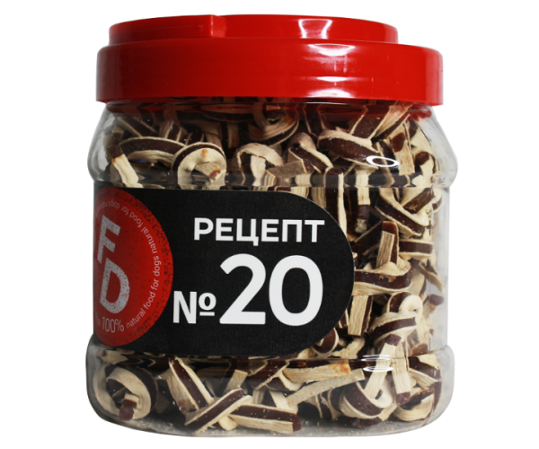 For Dogs Рецепт №20 - Узелки из утиного филе и сурими, 500 г