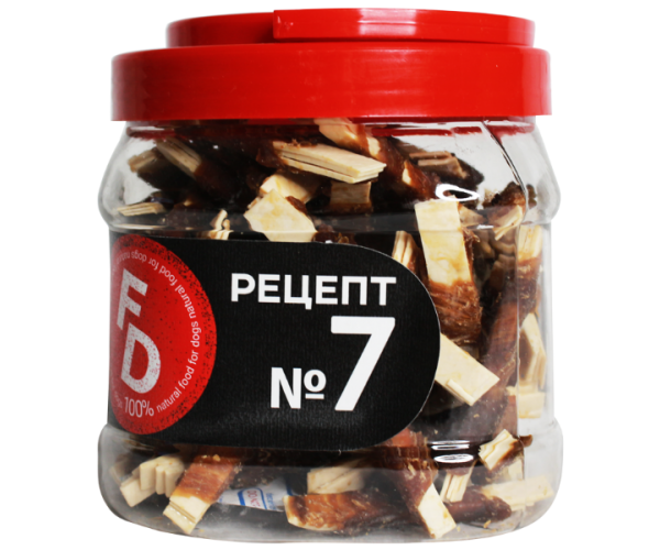 For Dogs Рецепт №7 - Сушеное утиное филе с сурими, 500 г