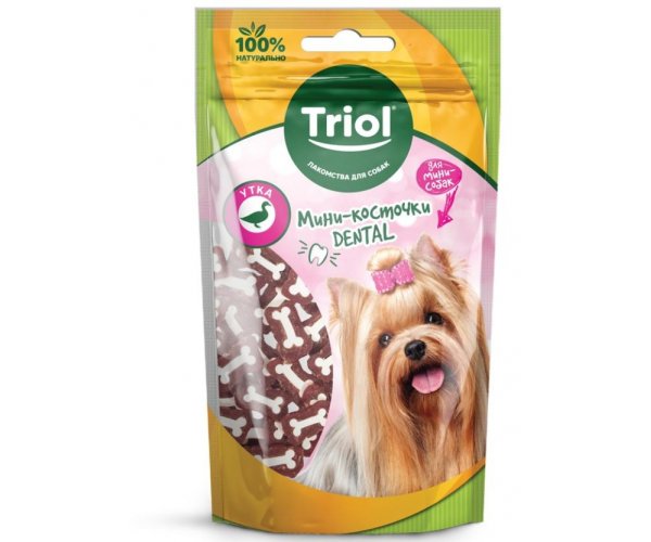 Triol Мини-косточки DENTAL из утки для мини-собак