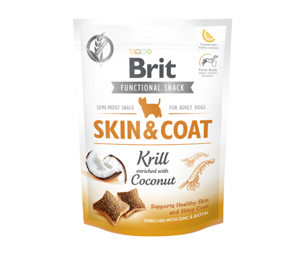 Brit Care Dog Functional Snack Skin&Coat Krill