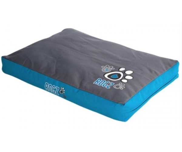 Rogz Лежак Spice Pod Flat Turquoise Paw для собак