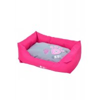Rogz Лежак с бортиками Spice Pod Flat Pink Paw