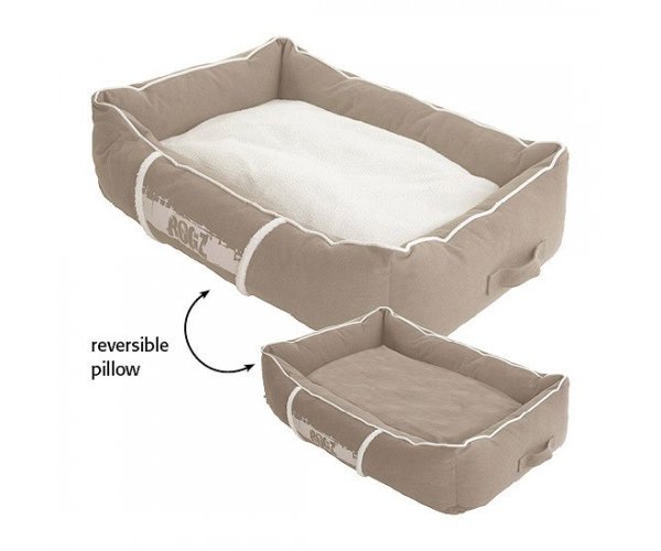 Rogz Лежак Lounge Pod Small Stone/Cream для собак
