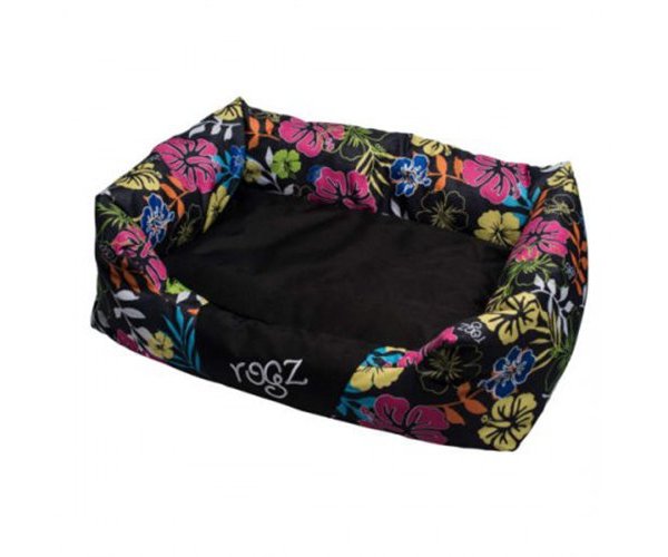 Rogz Лежак с бортиками Spice Pod Dayglo Floral LARGEL для собак
