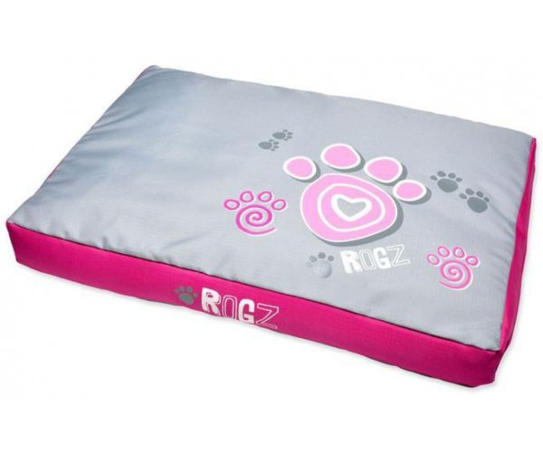 Rogz Лежак Spice Pod Flat Pink Paw для собак