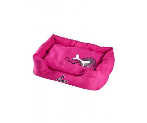 Rogz Лежак с бортиками Spice Pod Flat Pink Bone для собак