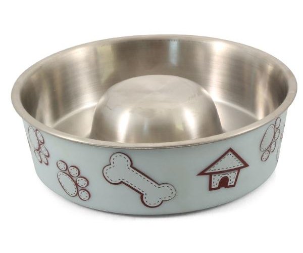 Triol Миска металлическая "Домик" Slow feed для собак