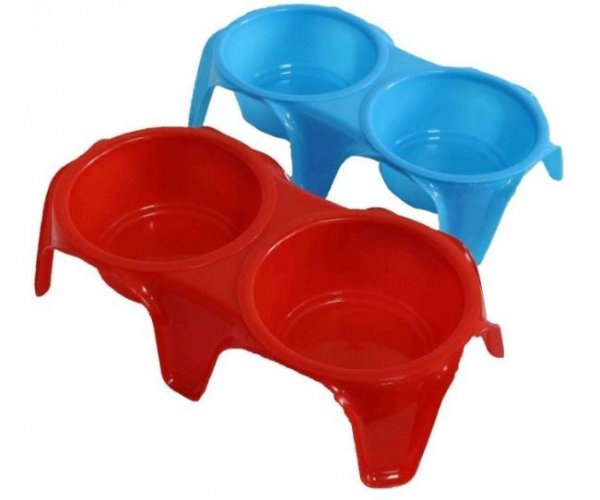 Dogman Подставка с мисками пластиковая для собак